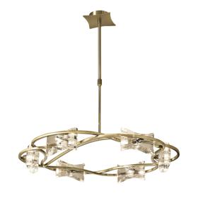 Kromo Antique Brass Ceiling Lights Mantra Ring Pendants